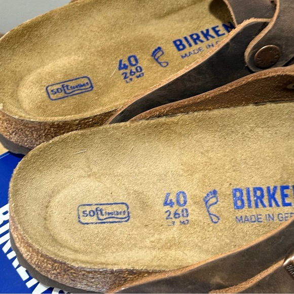 Birkenstock Boston Oiled Leather Brown Leather Clogs 40/9-9.5 Regular - Picture 7 of 14
